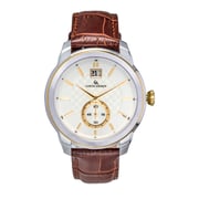 Louis Arden Men's Leather Analog Watch - LA2602M-BRN-TTG-WHT