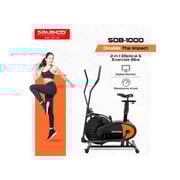 Sparnod Fitness SOB-1000 Dual Orbitrek Elliptical Cross Trainer Cum Exercise Cycle Machine for Home Gym (Free Installation Service)