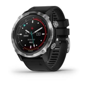 Garmin 010-02132-10 Descent Mk2 Stainless Steel with Black Band Smartwatch