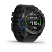 Garmin 010-02132-11 Descent Mk2i Titanium Carbon Grey with Black Band Smartwatch
