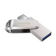 Sandisk Ultra Dual Drive Luxe USB Type-C Flash Drive 64GB Silver SDDDC4-064G-G46
