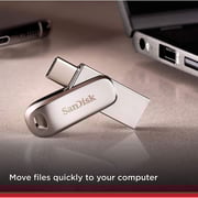 Sandisk Ultra Dual Drive Luxe USB Type-C Flash Drive 64GB Silver SDDDC4-064G-G46