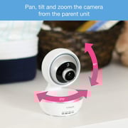 Vtech Digital Video Baby Monitor with 2 Cameras, VM5261” Wide-Angle Lens and Standard Lens, Silver (2 camera Pan & Tilt monitor)