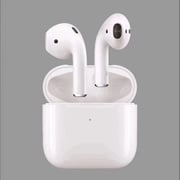 DAT Pro 5 Airpods Wireless Earphones with Charging Case - White