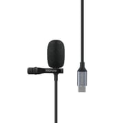 Promate USB-C Lavalier Mic with HD Sound, Type-C Connector Clip-On Mic, Noise Reduction, ClipMic-C