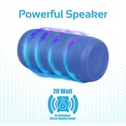 Promate Silox True Wireless Stereo Portable Speaker Blue