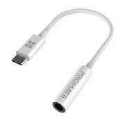 Promate USB-C to 3.5 mm Headphone Jack Adapter with HD Sound for Samsung,OnePlus,Xiaomi, AUXLink-C