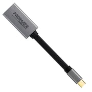 Promate High Speed Aluminum USB-C to Ethernet Adapter for MacBook Pro, Surface Book, GigaLink-C GRY