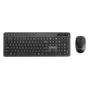 Promate 2.4G USB-C Wireless Keyboard and Mouse Combo with USB-A/USB-C Nano Receiver, ProCombo-11 E/A