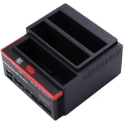 RDN 2.5/3.5 Inch SATA IDE Hard Disk Drive HDD Docking Station Clone USB HUB SD/MMC/MS cards, TF card, CF card, M2 Card Reader