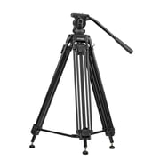 Promate Aluminium Video Tripod (170cm)with Mid-Level Spreader, 3 Way Pan, 10Kg Load Hold, Pixels-170