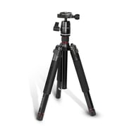 Promate Aluminium Tripod (155cm)with Panoramic Head, Bubble Level, 3 Section Leg Lock, Precise-155
