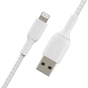 Belkin Braided Lightning Cable 1m White
