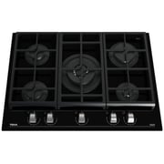 TEKA 70cm GZC 75330 Gas on Glass Black Glass Hob with ExactFlame function of butane gas