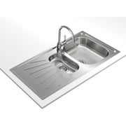 TEKA StarBright Inset Reversible 60cm Kitchen Sink Matt Stainless Steel