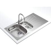 TEKA StarBright Inset Reversible 60cm Kitchen Sink Matt Stainless Steel