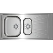 TEKA StarBright Inset Reversible 60cm Kitchen Sink Matt Stainless Steel