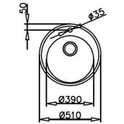 TEKA StarBright Inset Kitchen Sink 45cm Matt Stainless Steel