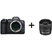 Canon EOS R6 Mirrorless Digital Camera Body Black With RF 35mm F/1.8 IS Macro STM Lens