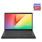 Asus Vivobook M413IA-EB211T Laptop - Ryzen7 2GHz 8GB 512GB Win10 14inch FHD Black English/Arabic Keyboard