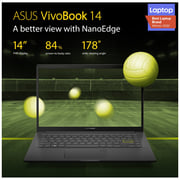 Asus Vivobook M413IA-EB211T Laptop - Ryzen7 2GHz 8GB 512GB Win10 14inch FHD Black English/Arabic Keyboard