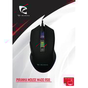 Piranha 397213 M400 Wired Gaming Mouse Black