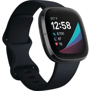 Fitbit FB512BKBK Sense Fitness Tracker Carbon/Graphite + Skullcandy S2TVWN896 Sesh Evo True Earbud Black