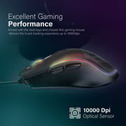 Vertux Assaulter Wired Gaming Mouse Black