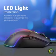 Vertux Argon Wired Gaming Mouse Black
