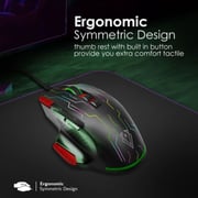 Vertux Kyrptonite Wired Gaming Mouse Red