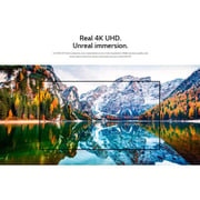 تلفزيون إل جي UHD HD ذكي 55 بوصة سلسلة UP81 تصميم شاشة سينمائية 4K Active HDR webOS ذكي مع ThinQ AI 55UP8150PVB