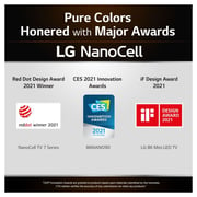 تلفزيون إل جي NanoCell 4K الذكي 65 بوصة سلسلة NANO75 تصميم الشاشة السينمائية 4K Cinema HDR webOS ذكي مع ThinQ AI Full Array Dimming Pro