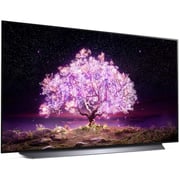 إل جي  OLED 4K  التلفزيون الذكي  48  بوصة  C1  سلسلة السينما تصميم الشاشة  4K  سينما  HDR webOS  الذكية مع  ThinQ  الذكاء الاصطناعي بكسل تعتيم