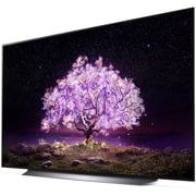 إل جي  OLED 4K  التلفزيون الذكي , 65  بوصة  C1  سلسلة السينما تصميم الشاشة  4K  سينما  HDR webOS  الذكية مع  ThinQ  الذكاء الاصطناعي بكسل تعتيم