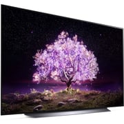 إل جي  OLED 4K  التلفزيون الذكي , 65  بوصة  C1  سلسلة السينما تصميم الشاشة  4K  سينما  HDR webOS  الذكية مع  ThinQ  الذكاء الاصطناعي بكسل تعتيم