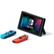 Nintendo Switch V2 32GB Neon Blue/Red Middle East Version + Super Mario 3DWorld Bowser's Fury Game + 1 Assorted Game + Travel Bag