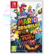 Nintendo Switch V2 32GB Neon Blue/Red Middle East Version + Super Mario 3DWorld Bowser's Fury Game + 1 Assorted Game + Travel Bag