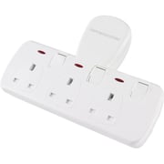Kistenmacher EGK603B 3 Way Extension Socket White