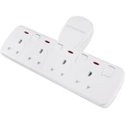 Kistenmacher EGK604B 4 Way Extension Socket White