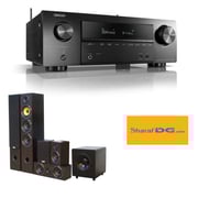 Denon AVRX-1600H AV Receiver + Taga TAV-506 Speaker Package + Taga TSW-90 Subwoofer 5.1 Home Theatre Bundle