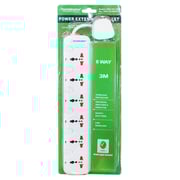 Terminator 6 Way Power Extension Socket 3Meter