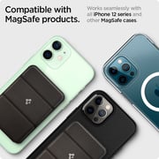 Spigen Smart Fold (MagFit) Magnetic Wallet Card Holder designed for MagSafe with Kickstand Compatible with iPhone 14,13,12 models- Gunmetal