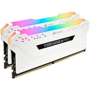 Corsair Vengeance RGB Pro 16GB (2 x 8GB) DDR4 DRAM 3600MHz C18 Memory Kit White