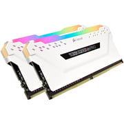Corsair Vengeance RGB Pro 16GB (2 x 8GB) DDR4 DRAM 3600MHz C18 Memory Kit White