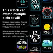 DAT New Smartwatch 2021 HW22 Smart Watch Custom Dial Bluetooth Call 44mm Heart Rate Blood Pressure Fitness Tracker BLACK