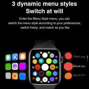 DAT New Smartwatch 2021 HW22 Smart Watch Custom Dial Bluetooth Call 44mm Heart Rate Blood Pressure Fitness Tracker BLACK