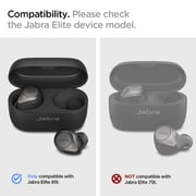 Spigen Rugged Armor designed for Jabra Elite 85T case cover - Matte Black
