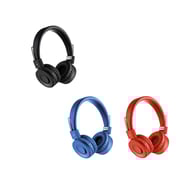 L100X Bluetooth Headset with HD Microphone, Wireless HiFi Super Bass Stereo On-Ear Headphone (Black , Red , Blue )