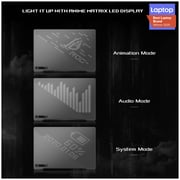 Asus ROG Zephyrus GA401IV-HA246T Gaming Laptop - AMD Ryzen 9 3GHz 16GB 1TB 6GB Win10 14inch WQHD Grey English/Arabic Keyboard