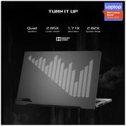 Asus ROG Zephyrus GA401IV-HA246T Gaming Laptop - AMD Ryzen 9 3GHz 16GB 1TB 6GB Win10 14inch WQHD Grey English/Arabic Keyboard